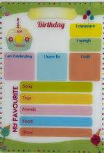 Load image into Gallery viewer, "Birthday photograph" activity board